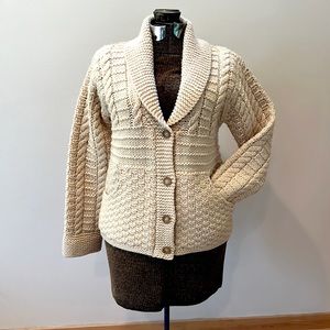 Vintage J Crew 100% Wool Cardigan